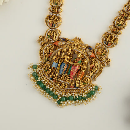 Srinivasa  Hand-painted necklace set