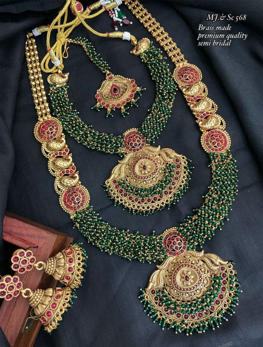 Brass Metal Designer Jewellery Set